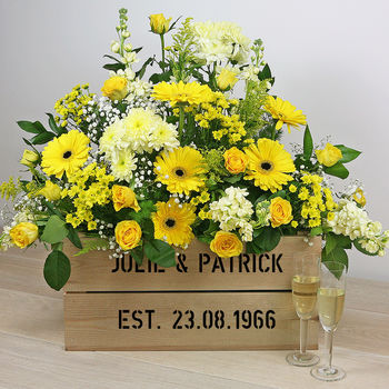 Personalised Crate - Golden Wedding Anniversary, 2 of 10