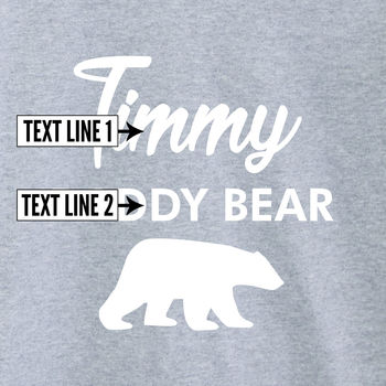 Daddy Bear Father's Day T Shirt Set, 8 of 11
