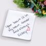 Custom Handwriting Handkerchief Christmas Gift, thumbnail 1 of 5