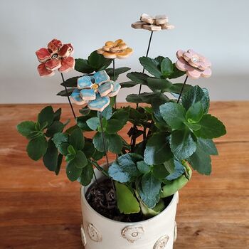 Ceramic Daisy Bouquet Flower Stems, 8 of 10