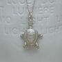 Personalised Solid Silver Turtle Necklace, thumbnail 3 of 6
