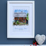 Personalised Watercolour New Home Framed Print, thumbnail 10 of 12