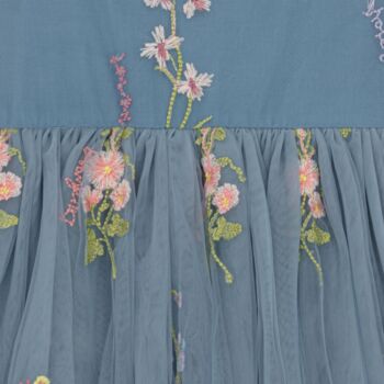 Enchanted Angel Fairy Flower Girl Dress Dusty Blue, 10 of 11