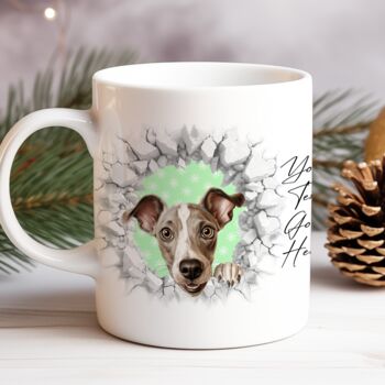 Personalised Christmas Greyhound Break Through, 8 of 10