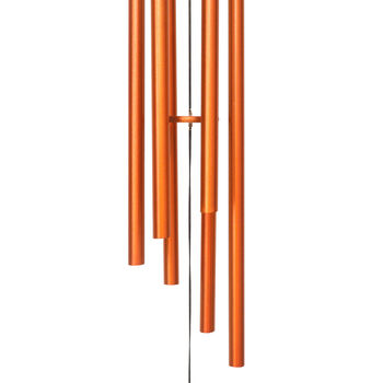 Personalised 30 Inch Sunset Orange Wind Chime For Garden Decoration, 5 of 11