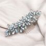 Enya Pale Blue Crystal Hair Comb, thumbnail 5 of 5