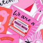We Are A Perfect Match Greetings Card, thumbnail 1 of 2