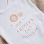 Personalised Our 1st Father's Day Lion Design Bodysuit, thumbnail 2 of 3