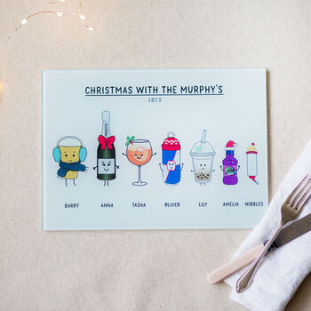 Personalised 'Christmas With…' Chopping Board, 10 of 10