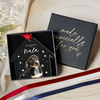 Pet's First Christmas Photo Ornament Custom, 7 of 8