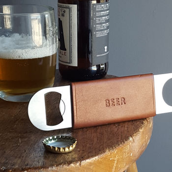 Personalised Leather Bottle Opener, 4 of 8