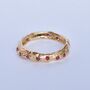 Fair Mined Gold Eternity Ring Set With Rubies, thumbnail 1 of 7