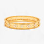 Kinmokusei 18 K Gold Plated Flower Beaded Bangle, thumbnail 1 of 5