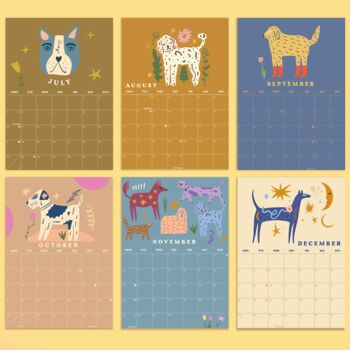 2023 Dogs And Doodles Wall Calendar | A4 Calendar, 5 of 9