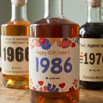 Personalised Special Year Gin With Music, 2 of 5