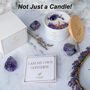Luxury Lavender Soy Candle With Amethyst Crystals Travel Size, thumbnail 3 of 10