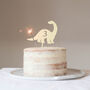 Personalised Age Dinosaur Cake Topper, thumbnail 1 of 5