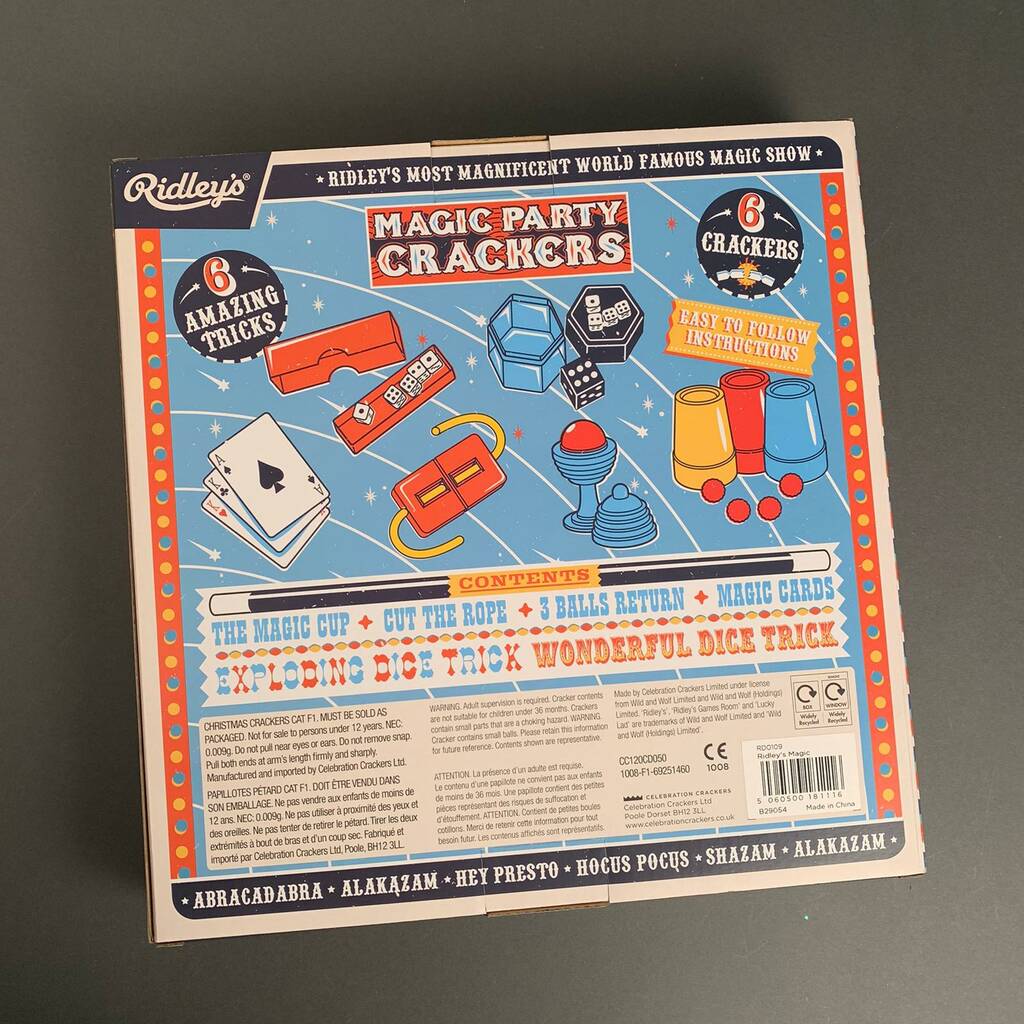 Magic Trick Party Crackers By Nest