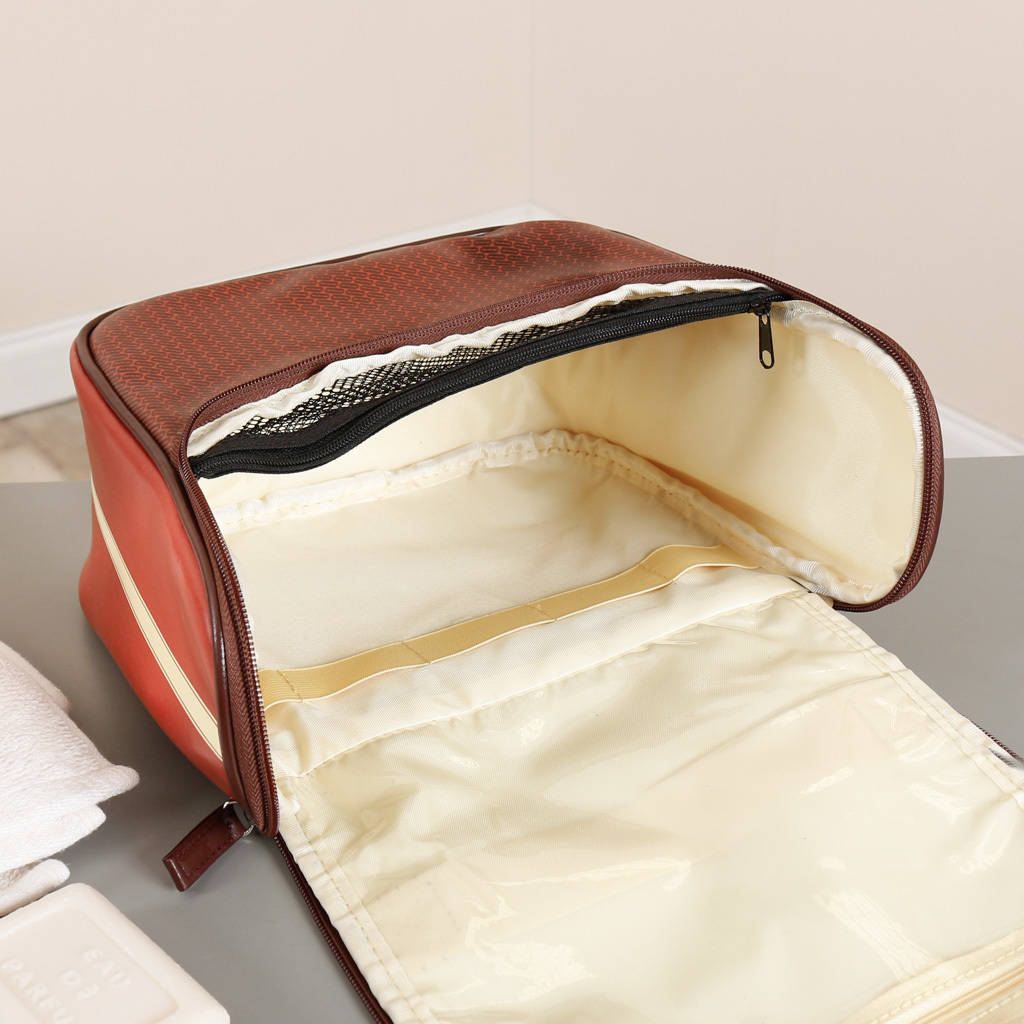 Luxury Personalised French Retro Toiletry Bag By Dibor