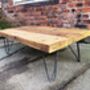 Industrial Reclaimed Hairpin Coffee Table Tv Unit 146, thumbnail 3 of 5