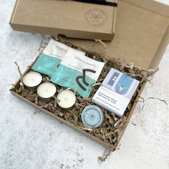 Sanctuary Relaxing Candle, Tea And Wellness Gift Set, 9 of 9
