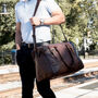 Personalised Leather Eckhart Doctor Holdall, thumbnail 1 of 8