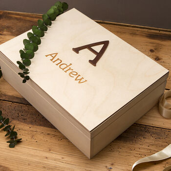 Personalised Letter And Name Keepsake Box, 4 of 4