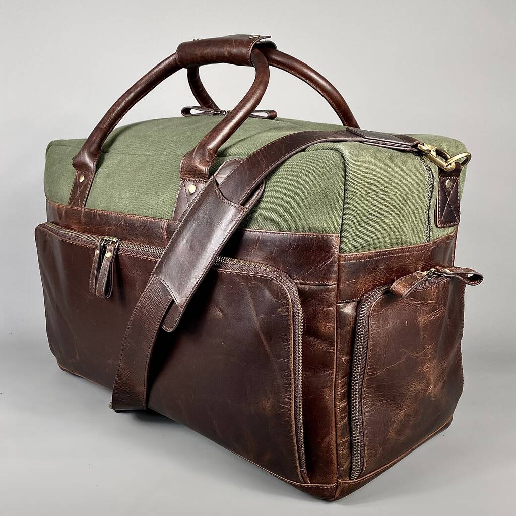 Dakota Leather Weekend Bag | Chestnut Brown w/ Dark Hazelnut