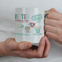 Personalised Nine Tea Tea Mug 90th Birthday Gift, thumbnail 6 of 6