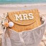 Personalised Mrs Straw Pom Pom Clutch Cross Body Bag, thumbnail 1 of 4