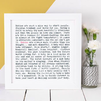 New Baby Gift, Baby Quotes Print, 2 of 8