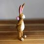 Jasper Bunny Ornament With Rose | Easter Spring Decoration, thumbnail 2 of 2