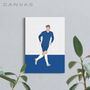 Timo Werner The Blues Football Canvas, thumbnail 1 of 2