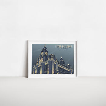 Liver Building Liverpool Travel Poster Art Print, 4 of 8