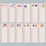 2024 Couples Calendar | Abstract Shapes | Two Columns, thumbnail 7 of 9