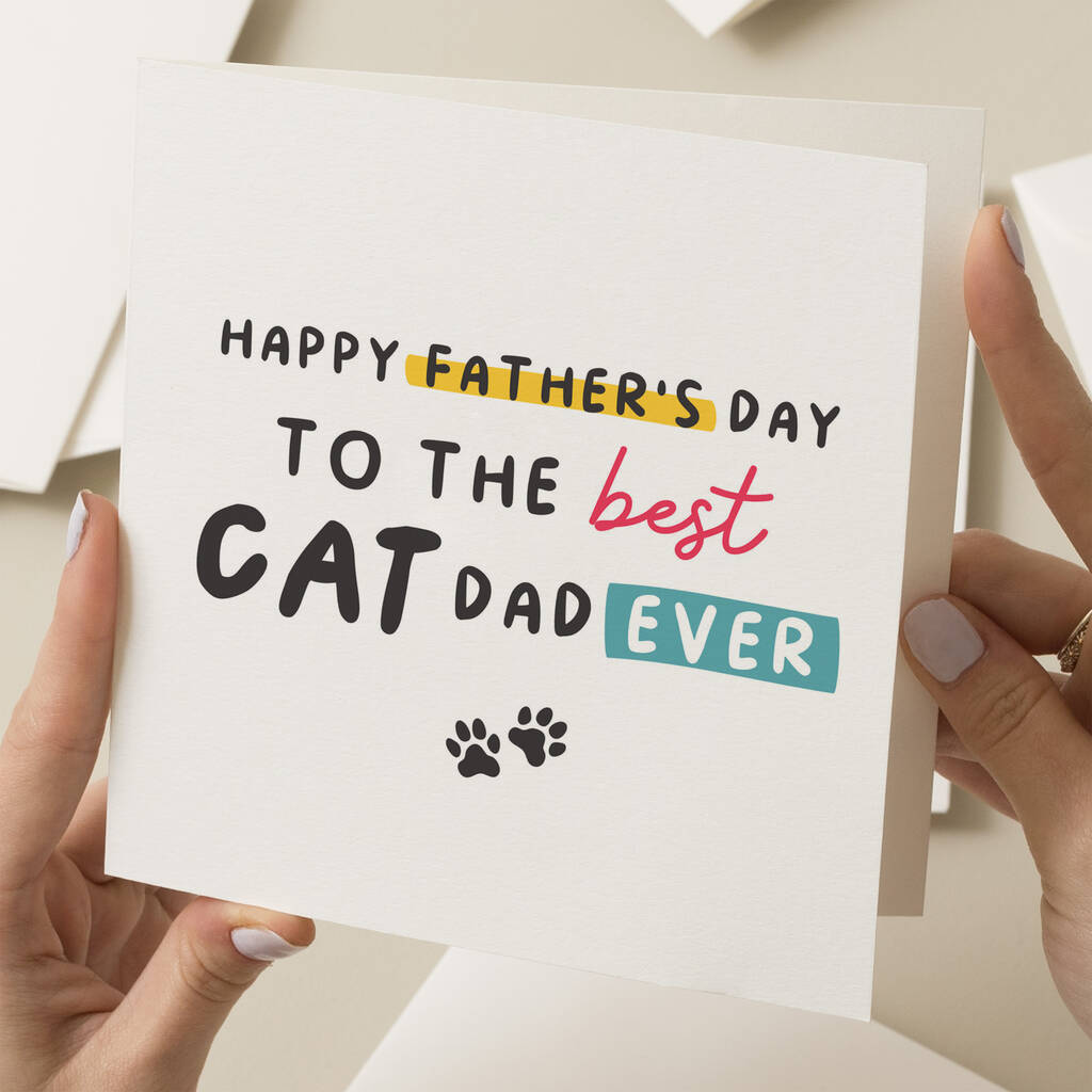 Fathers Day Card From The Cat By Paper Scene