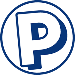 Pedestalled logo