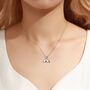 Whale Tail Pendant Necklace In Sterling Silver, thumbnail 1 of 10