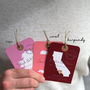 Save The Date Map Luggage Tag, thumbnail 10 of 12