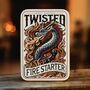 'Twisted Fire Starter' Match Tin Box Home Gift Dragon, thumbnail 4 of 11