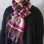 Merino Lambswool Check Scarf Collection, thumbnail 3 of 12