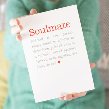 Soulmate Definition Anniversary Valentine's Card, 4 of 7