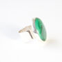 Large Silver Malachite Ring 'Transformation', thumbnail 3 of 8