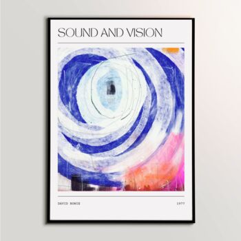 David Bowie Abstract Painting Song Art Sound And Vision, 3 of 3