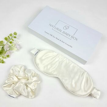 Luxury Silk Eye Mask And Silk Scrunchie Gift Set, 7 of 7