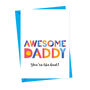 Awesome Dad Personalised Card, thumbnail 2 of 3