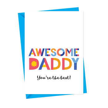 Awesome Dad Personalised Card, 2 of 3