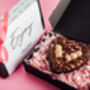 Valentines Gift Blondie And Brownie Heart Duo, thumbnail 6 of 6