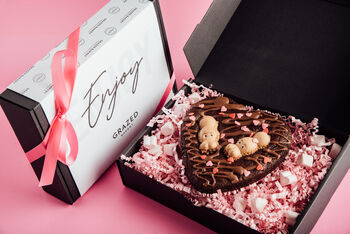Valentines Gift Blondie And Brownie Heart Duo, 6 of 6