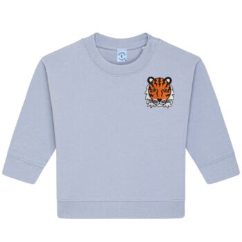 Babies Tiger Organic Cotton Sweatshirt, 3 of 7